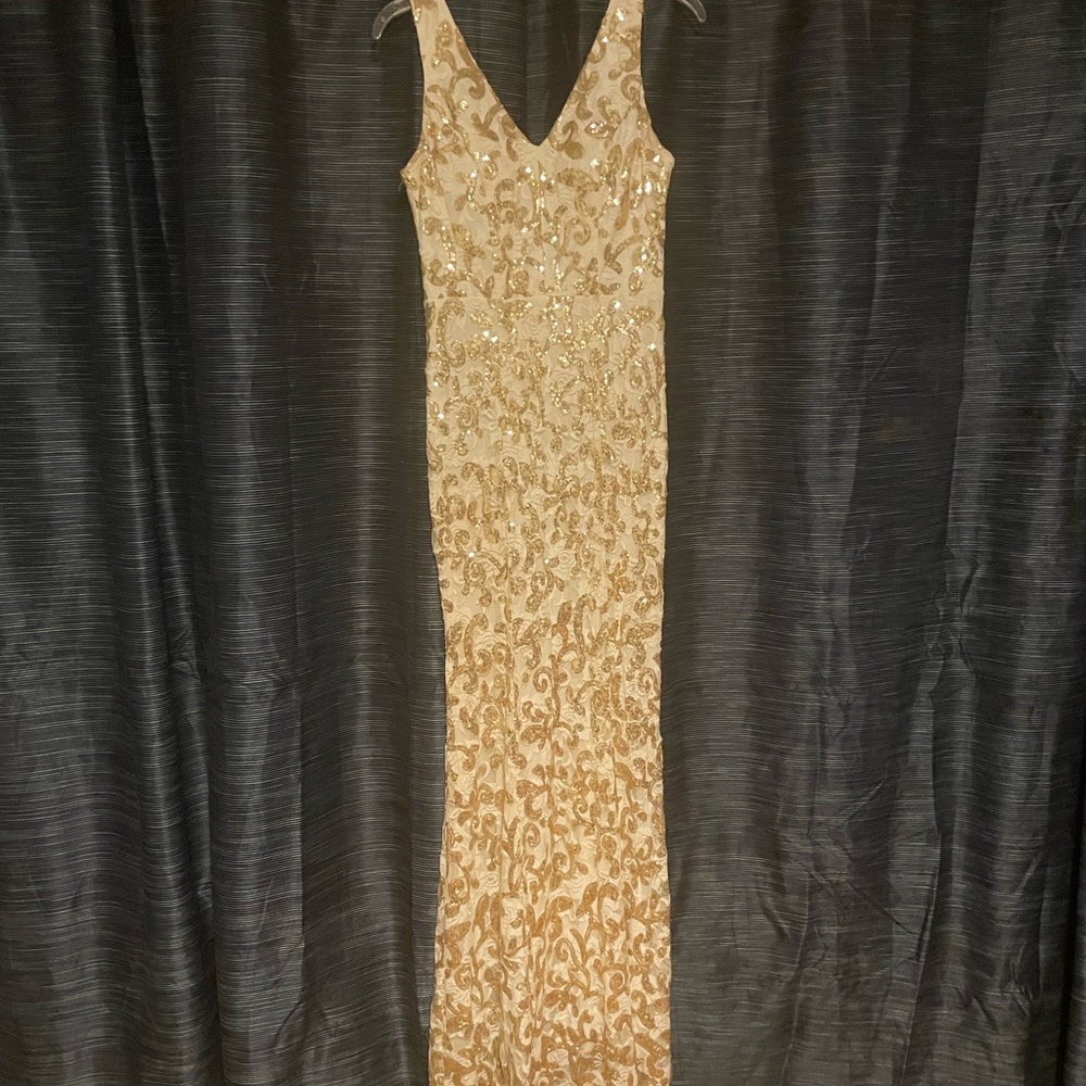 Gold Sequin Formal size 7